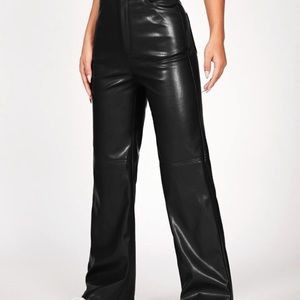 Black leather pants